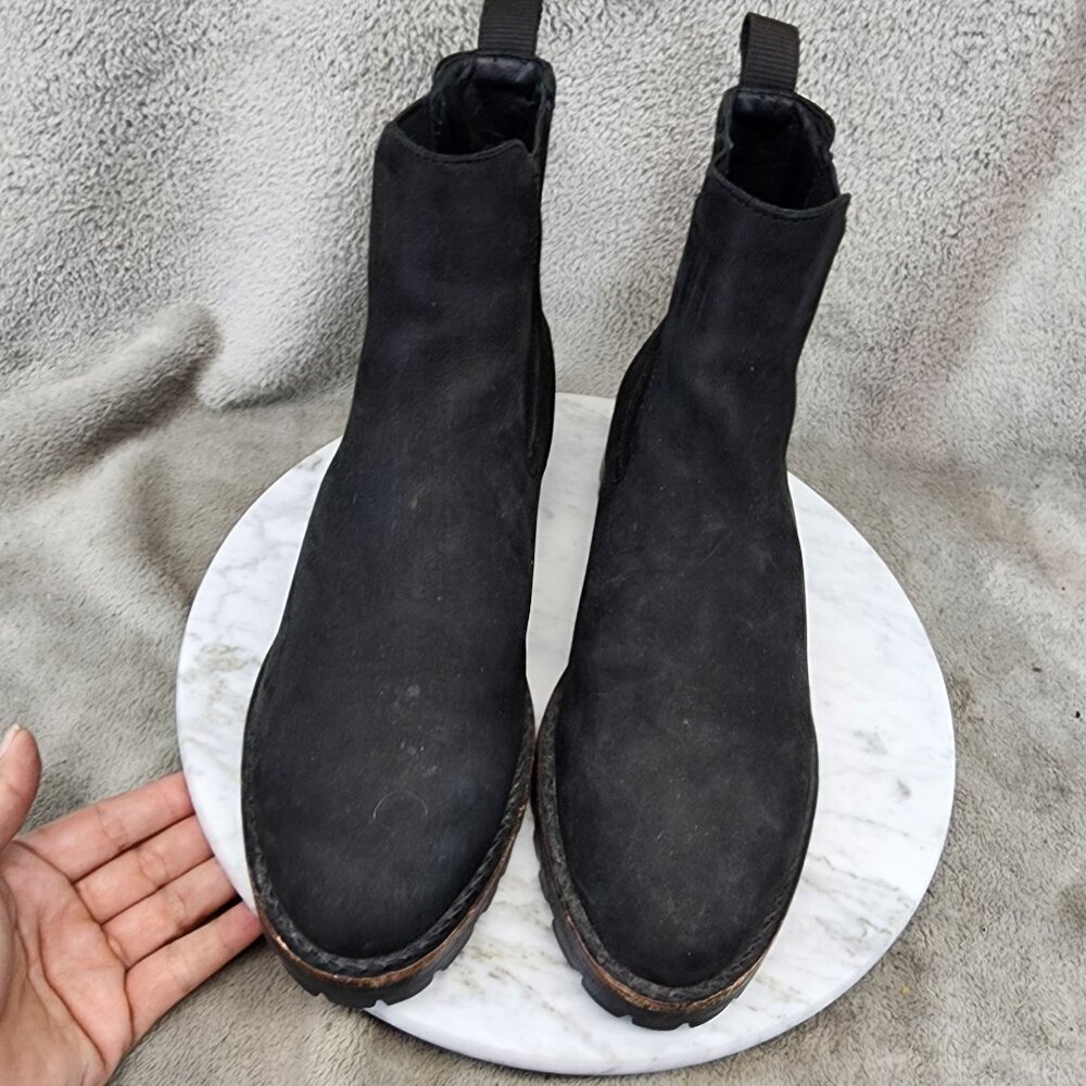 Thursday Shoes Womens Size 8 Everyday Black Leather Ankle Boots *Read* - Picture 3 of 13